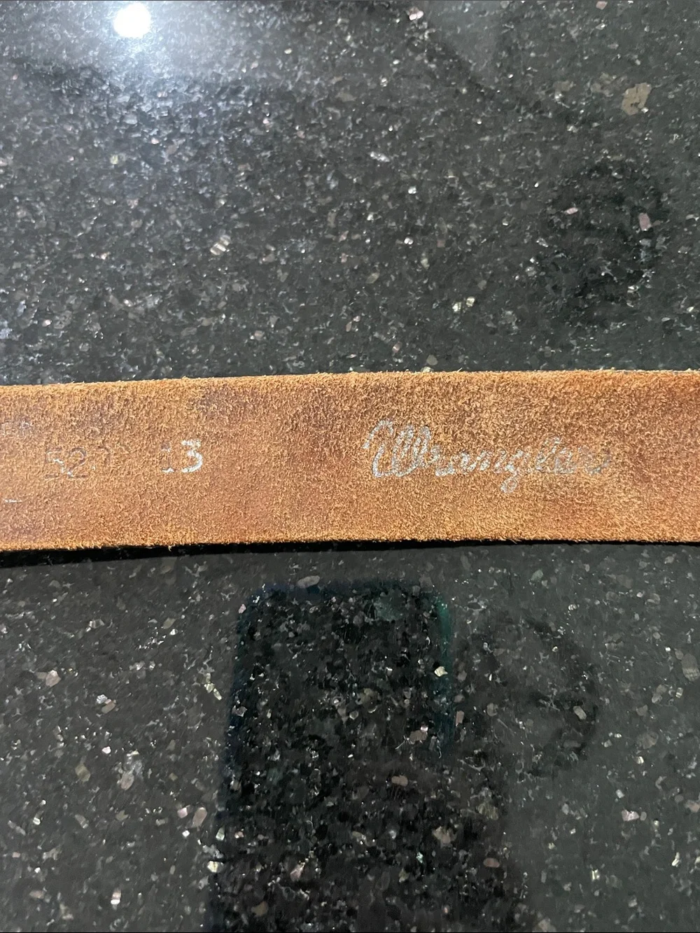 Vintage Wrangler Kids Leather Western Belt